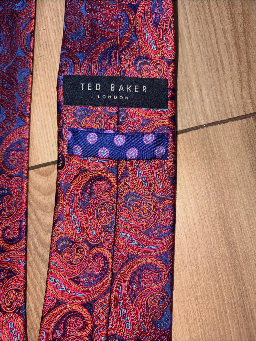 Ted Baker London Men’s Silk Tie Lot 4pc Paisley Floral Textured Designer Bundle